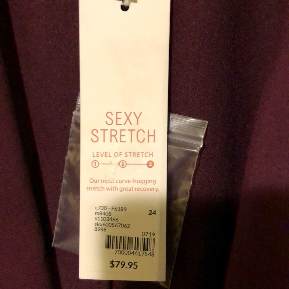 Lane Bryant plum colored blazer size 24. New with tags!